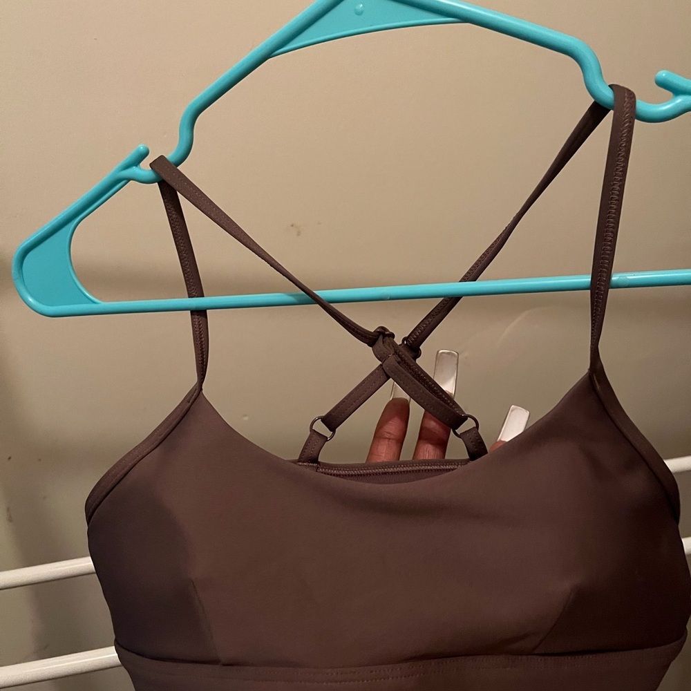 ALO Yoga Brown Intimates Bra